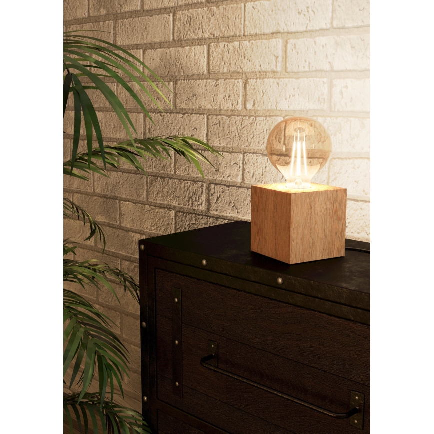 Eglo - Asztali lámpa 1xE27/40W/230V bézs