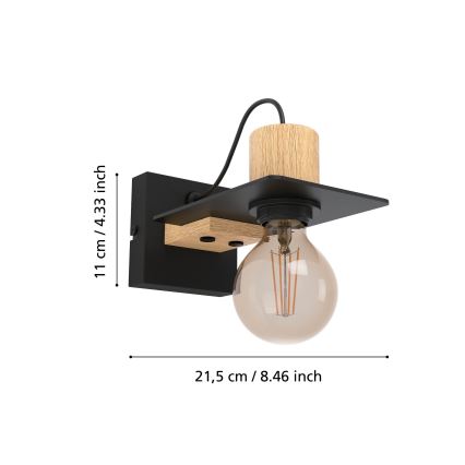 Eglo - Fali lámpa 1xE27/40W/230V