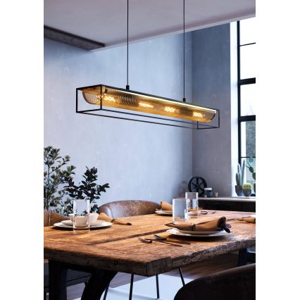 Eglo - Csillár zsinóron 4xE27/40W/230V