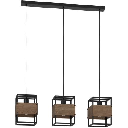 Eglo - Csillár zsinóron 3xE27/40W/230V