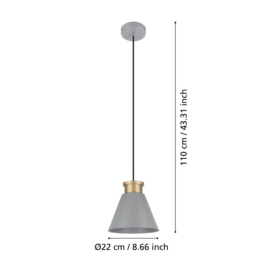 Eglo - Csillár zsinóron 1xE27/40W/230V