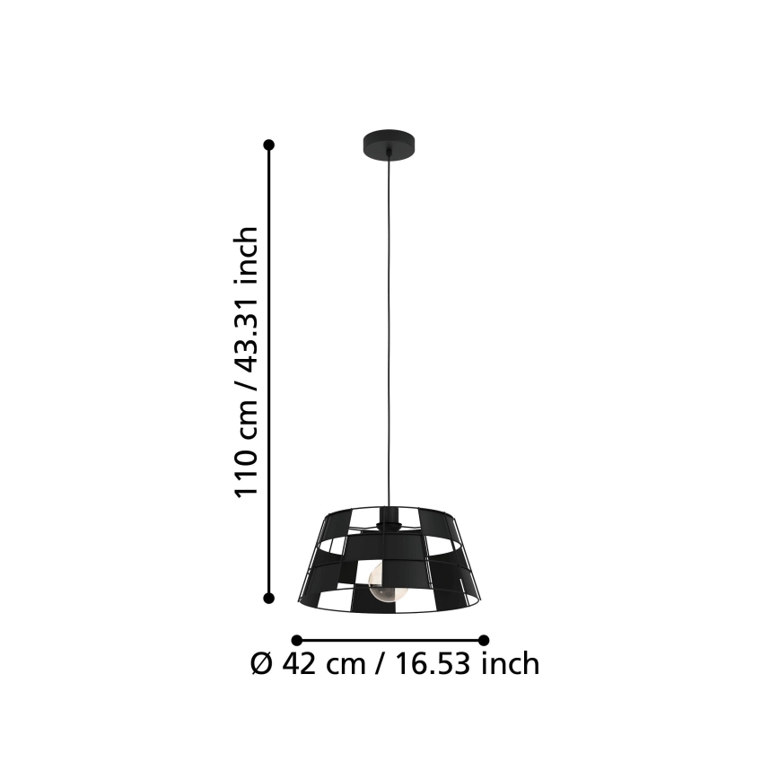 Eglo - Csillár zsinóron 1xE27/40W/230V