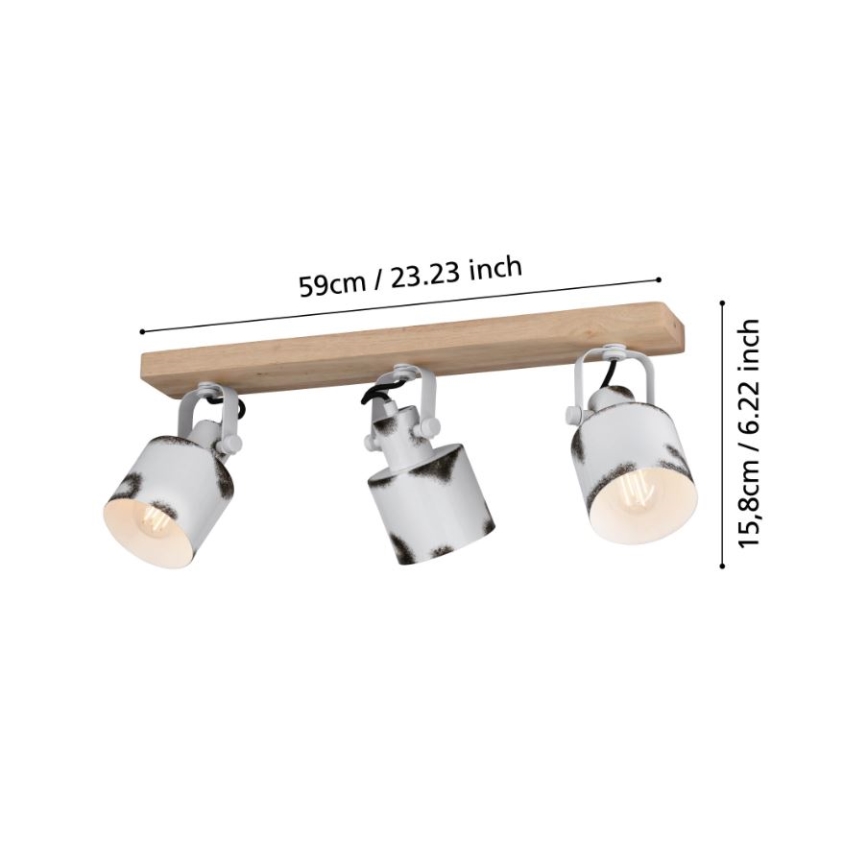 Eglo - Spotlámpa 3xE27/40W/230V