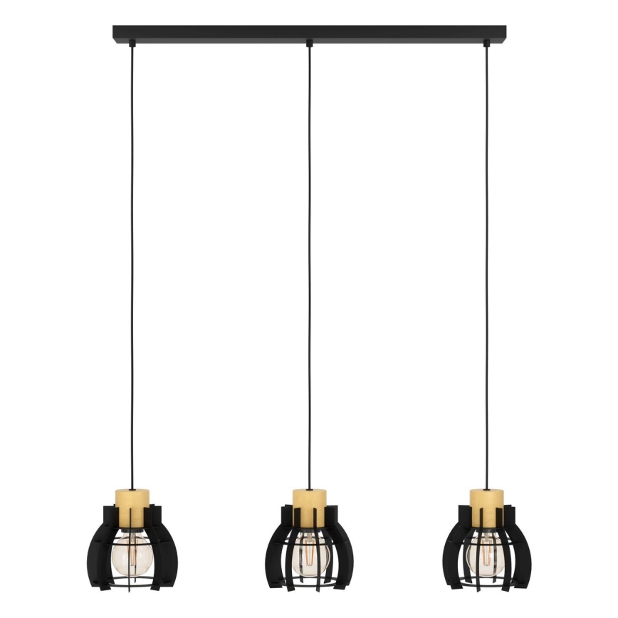 Eglo - Csillár zsinóron 3xE27/40W/230V