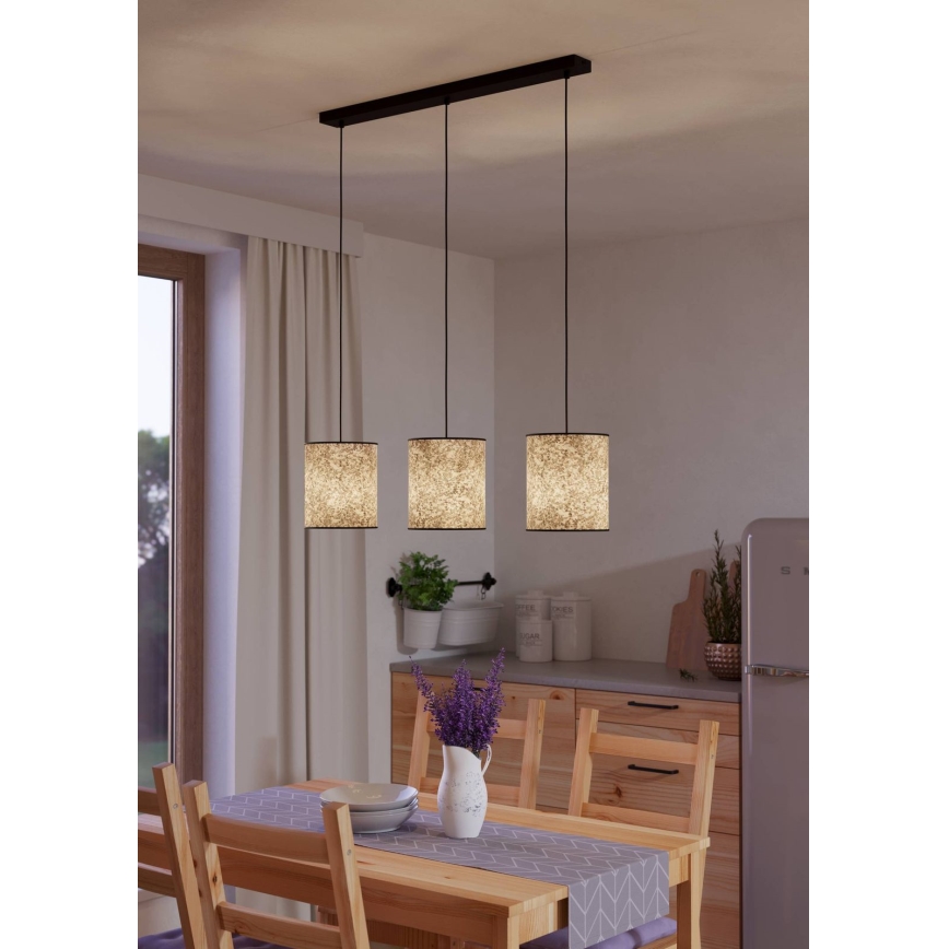 Eglo - Csillár zsinóron 3xE27/25W/230V