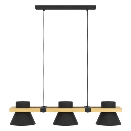 Eglo - Csillár zsinóron 3xE27/15W/230V