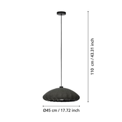 Eglo - Csillár zsinóron 1xE27/40W/230V átm. 45 cm