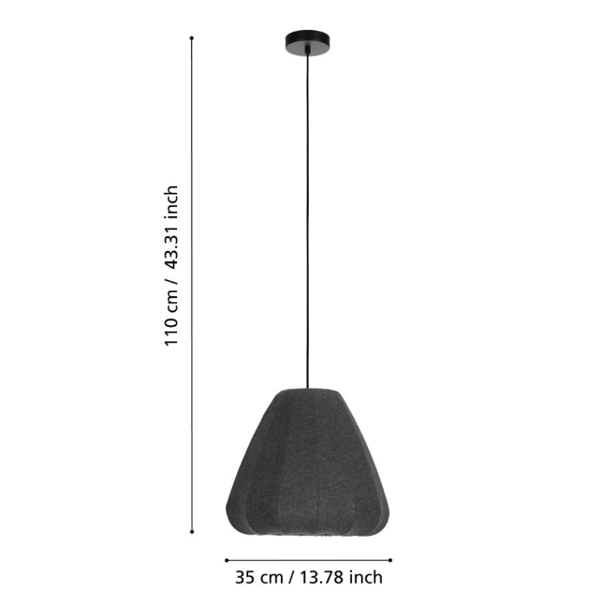 Eglo - Csillár zsinóron 1xE27/40W/230V átm. 35 cm