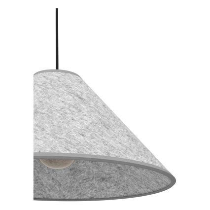 Eglo - Csillár zsinóron 1xE27/40W/230V szürke