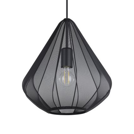 Eglo - Csillár zsinóron 1xE27/40W/230V átm. 33,5 cm fekete