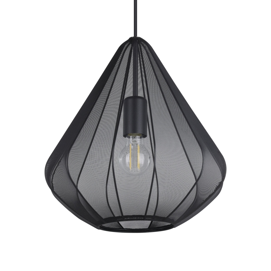 Eglo - Csillár zsinóron 1xE27/40W/230V átm. 33,5 cm fekete