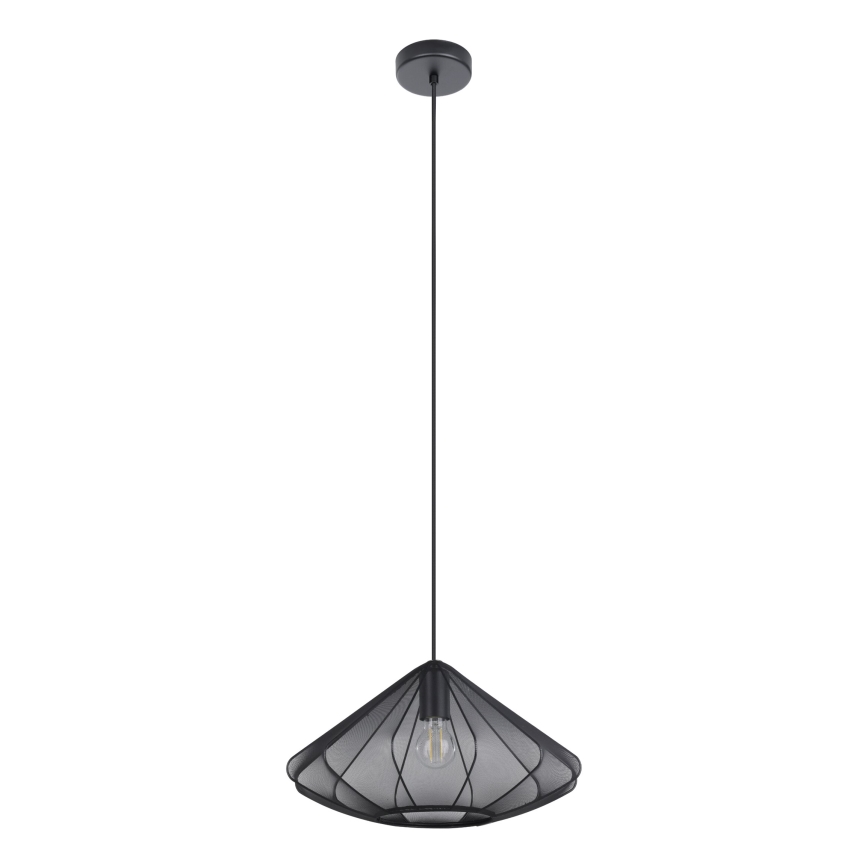 Eglo - Csillár zsinóron 1xE27/40W/230V átm. 42,5 cm fekete