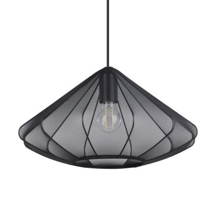 Eglo - Csillár zsinóron 1xE27/40W/230V átm. 42,5 cm fekete