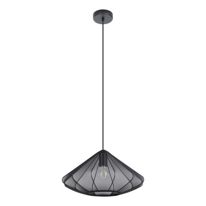 Eglo - Csillár zsinóron 1xE27/40W/230V átm. 42,5 cm fekete