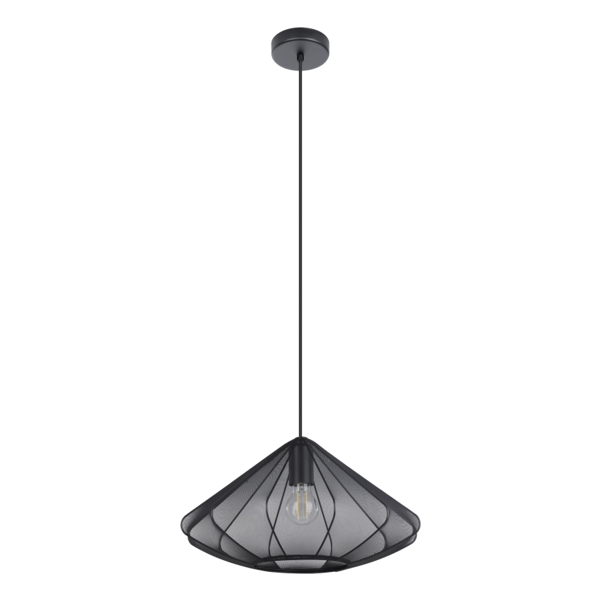 Eglo - Csillár zsinóron 1xE27/40W/230V átm. 42,5 cm fekete