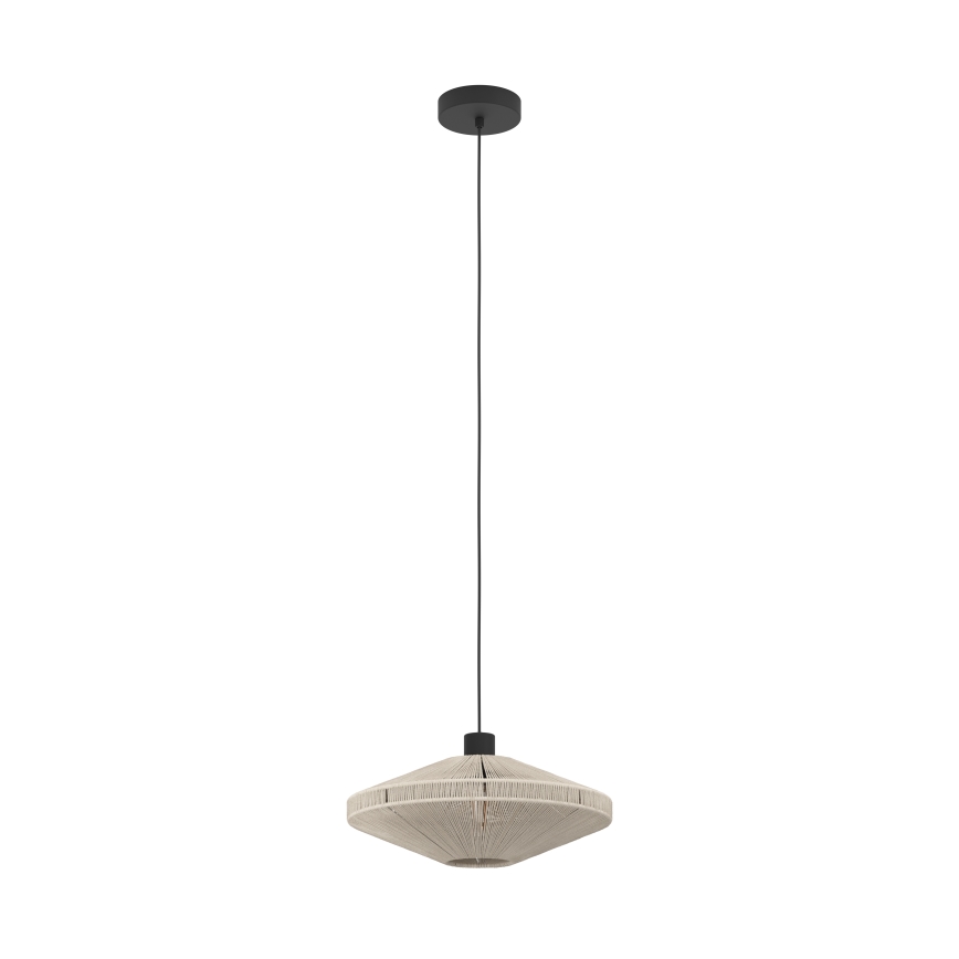 Eglo - Függőlámpa kábellel 1xE27/40W/230V krémszínű