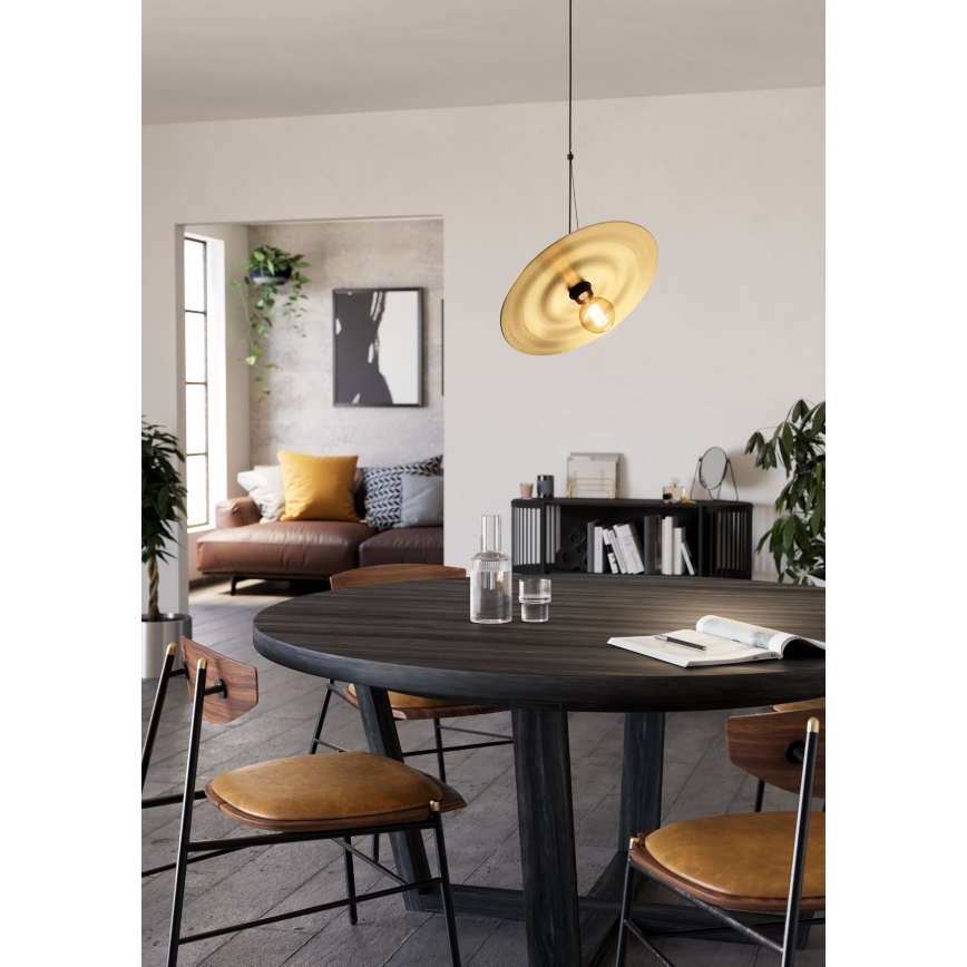 Eglo - Csillár zsinóron 1xE27/40W/230V arany