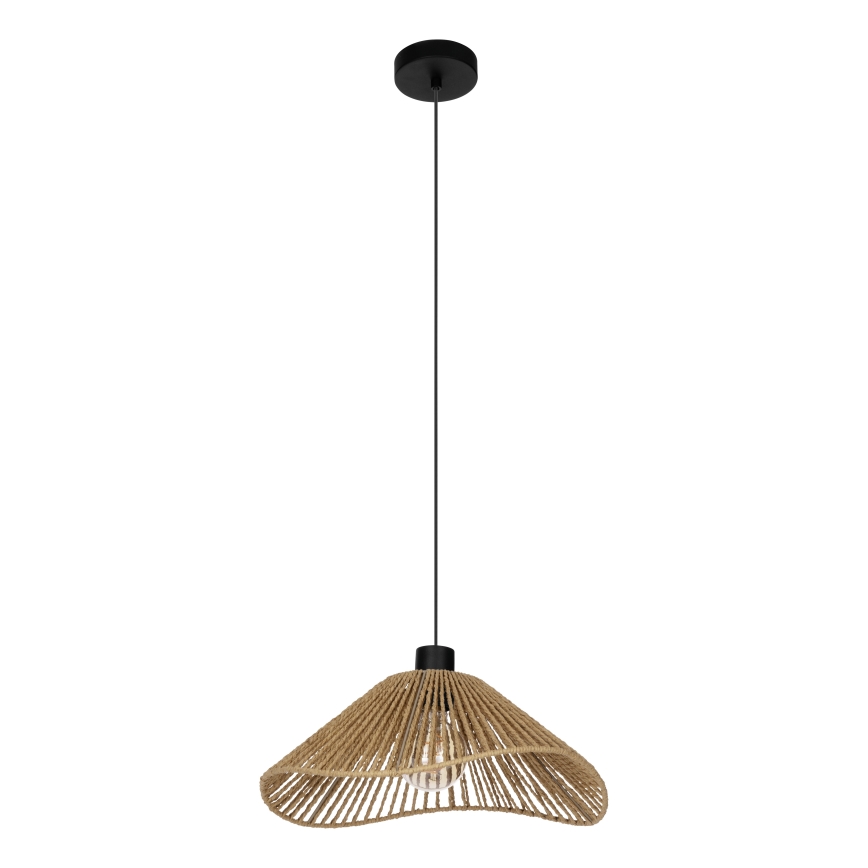 Eglo - Csillár zsinóron 1xE27/60W/230V barna