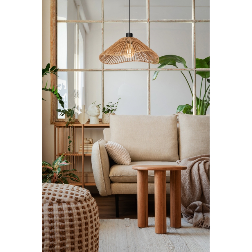 Eglo - Csillár zsinóron 1xE27/60W/230V barna