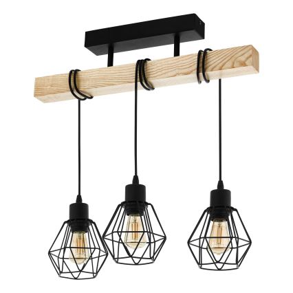 Eglo - Felületre szerelt csillár TOWNSHEND 3xE27/60W/230V