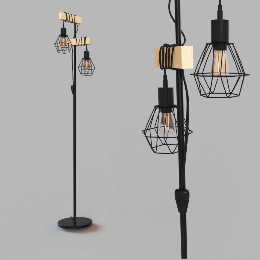 Eglo - TOWNSHEND állólámpa 2xE27/60W/230V