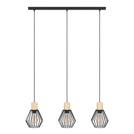 Eglo - Csillár zsinóron 3xE27/60W/230V