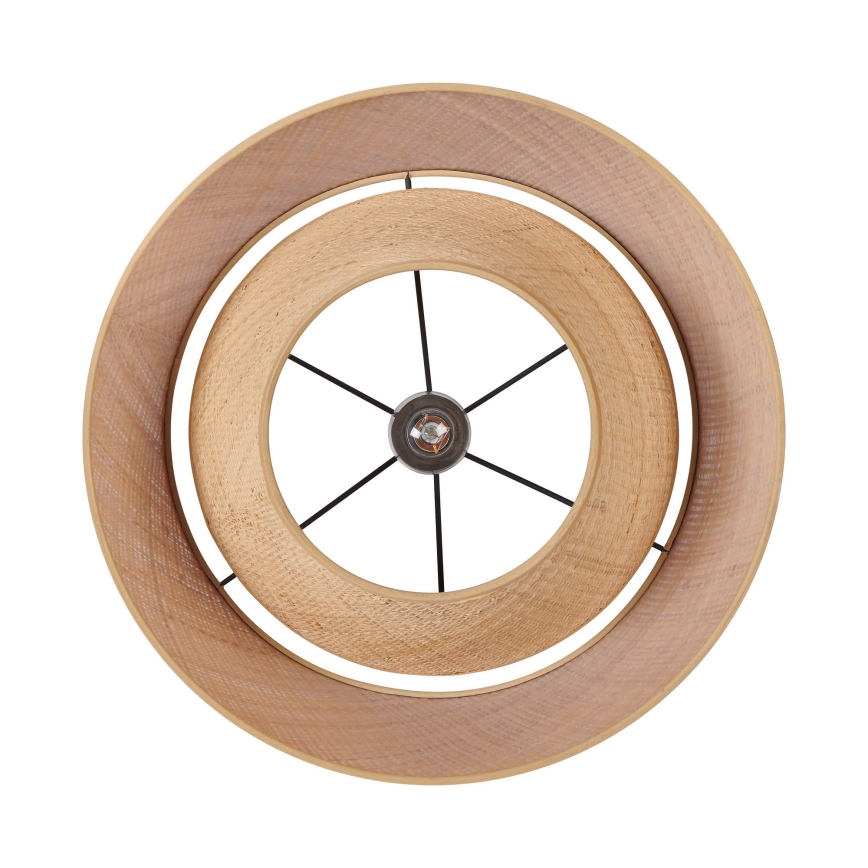 Eglo - Zsinóros függőlámpa 1xE27/60W/230V, rattan búra