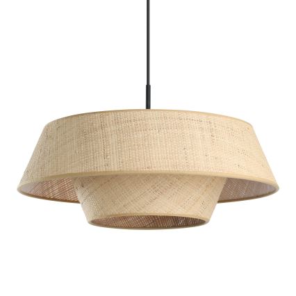Eglo - Zsinóros függőlámpa 1xE27/60W/230V, rattan búra