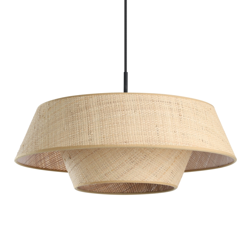 Eglo - Zsinóros függőlámpa 1xE27/60W/230V, rattan búra