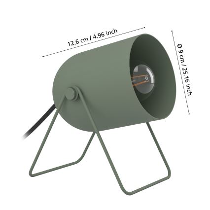 Eglo - Asztali lámpa 1xE14/8W/230V zöld