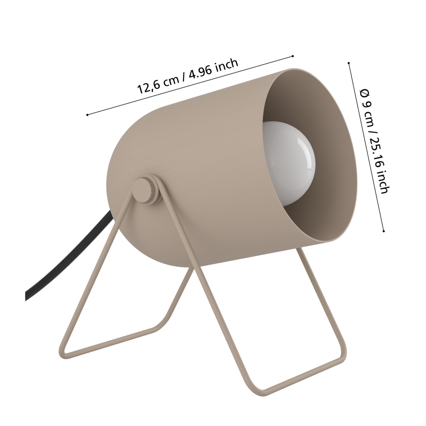 Eglo - Bézs asztali lámpa 1xE14/8W/230V
