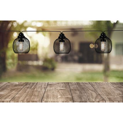 Eglo 48964 - napelemes LED füzér 8xLED/3m 600 mAh IP44