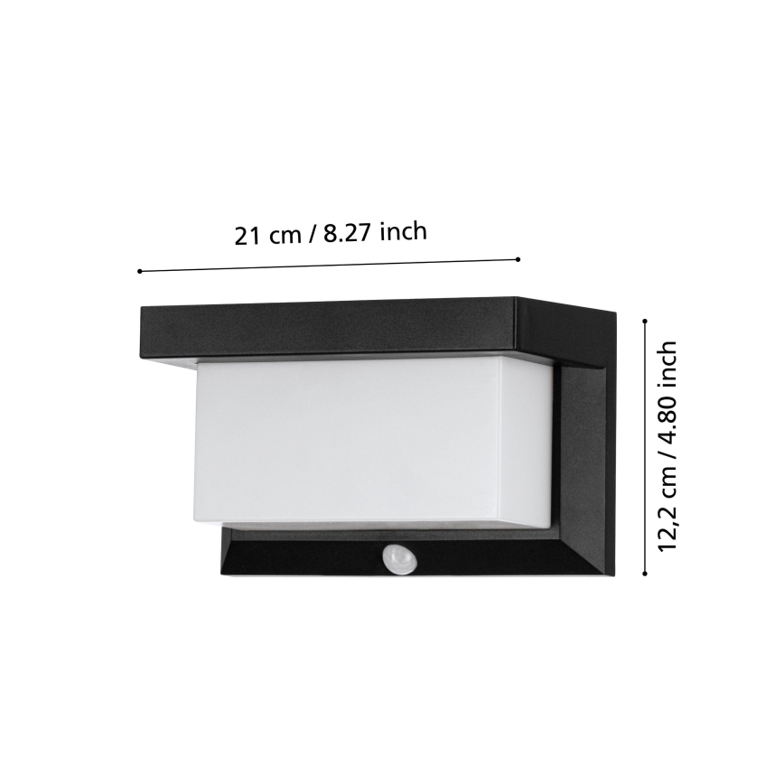 Eglo - LED Napelemes érzékelős fali lámpa LED/3,84W/3,7V 2000 mAh IP44