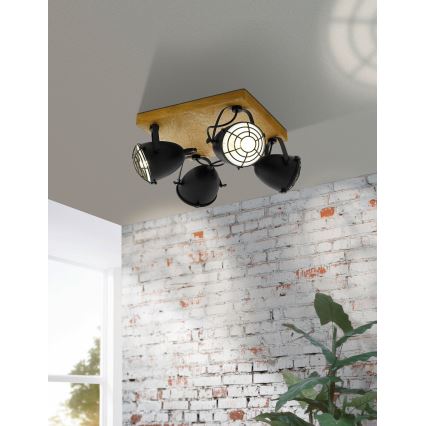 Eglo 49079 - GATEBECK spotlámpa 4xE14/40W/230V