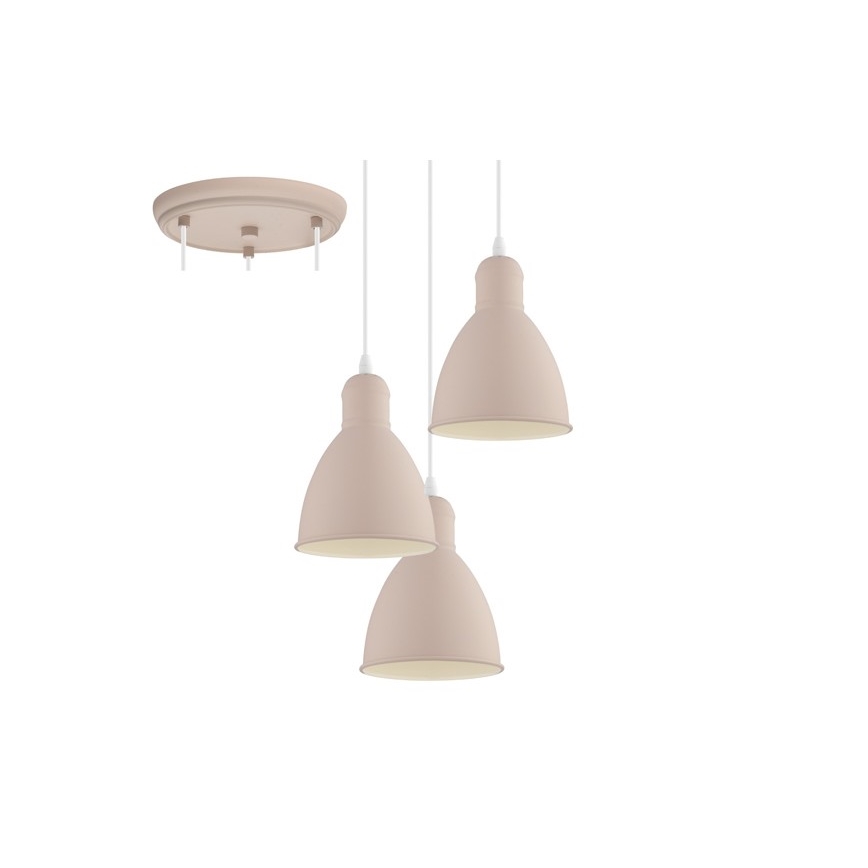 EGLO 49084 - Csillár zsinóron PRIDDY-P 3xE27/60W/230V