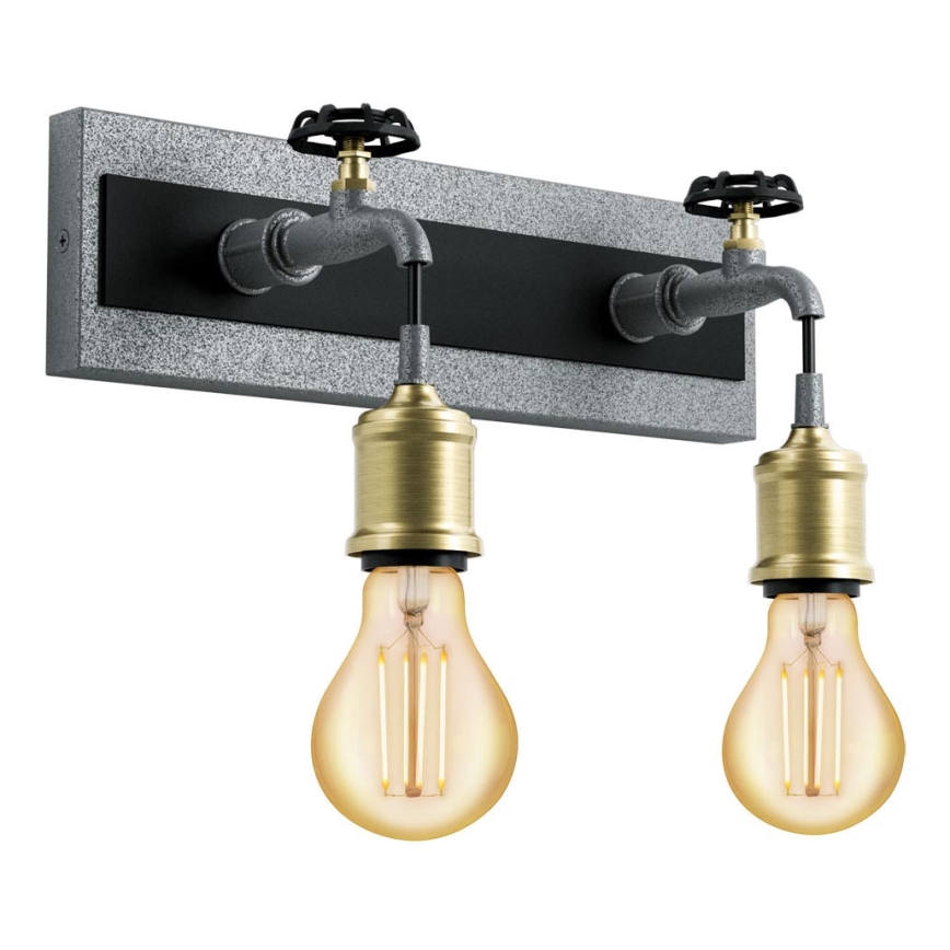Eglo 49102 - Fali lámpa GOLDCLIFF 2xE27/60W/230V