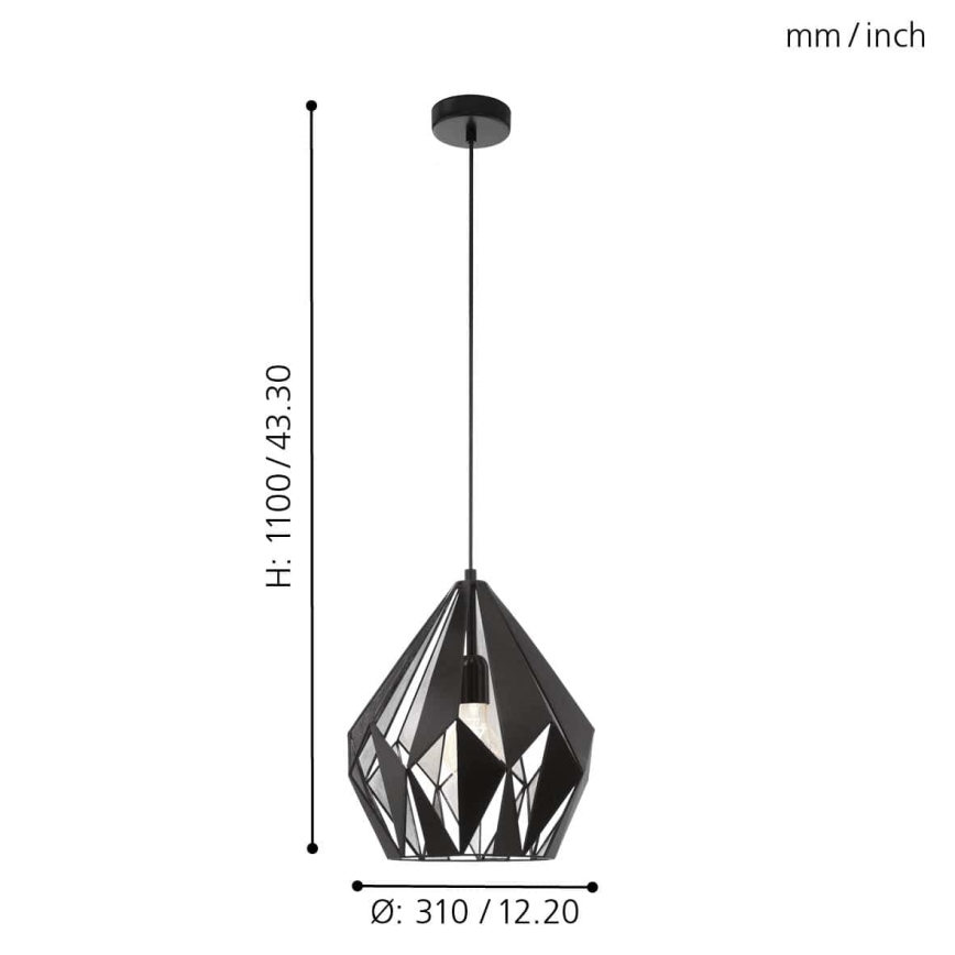 Eglo - Csillár 1xE27/60W/230V