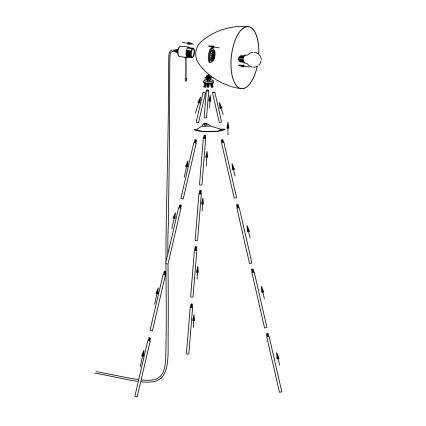 Eglo - Állólámpa 1xE27/60W/230V