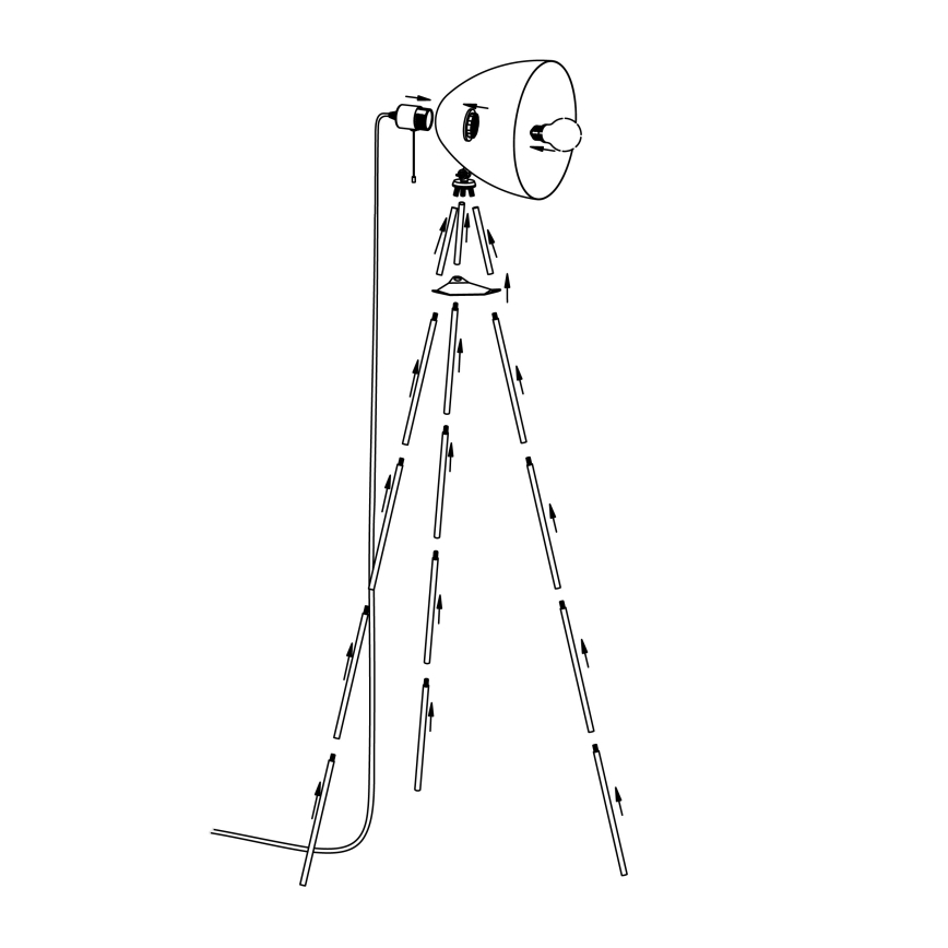 Eglo - Állólámpa 1xE27/60W/230V