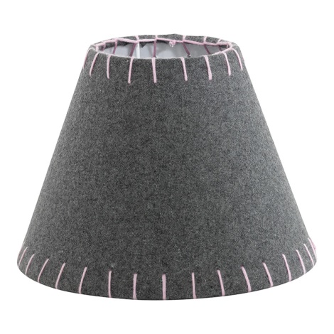 Eglo 49434 - Lámpabúra VINTAGE rózsaszín hímzett E14 átm.20,5 cm