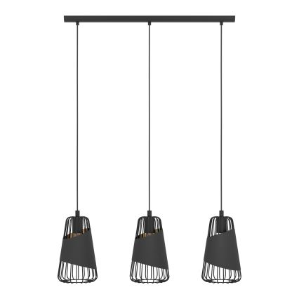 Eglo - Csillár zsinóron 3xE27/60W/230V