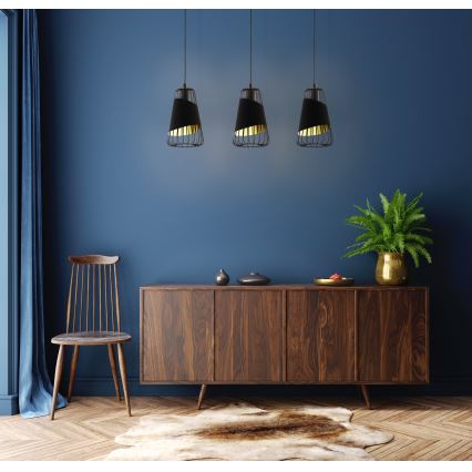 Eglo - Csillár zsinóron 3xE27/60W/230V