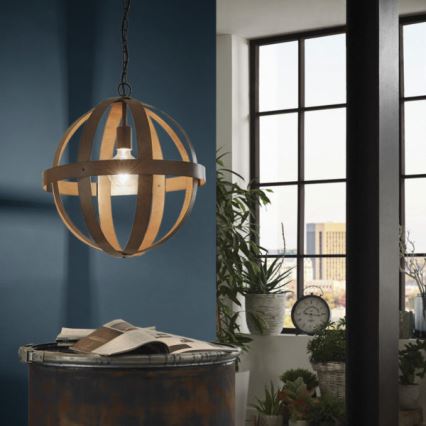 Eglo 49482 - Csillár láncon WESTBURY 1xE27/60W/230V átm. 37 cm