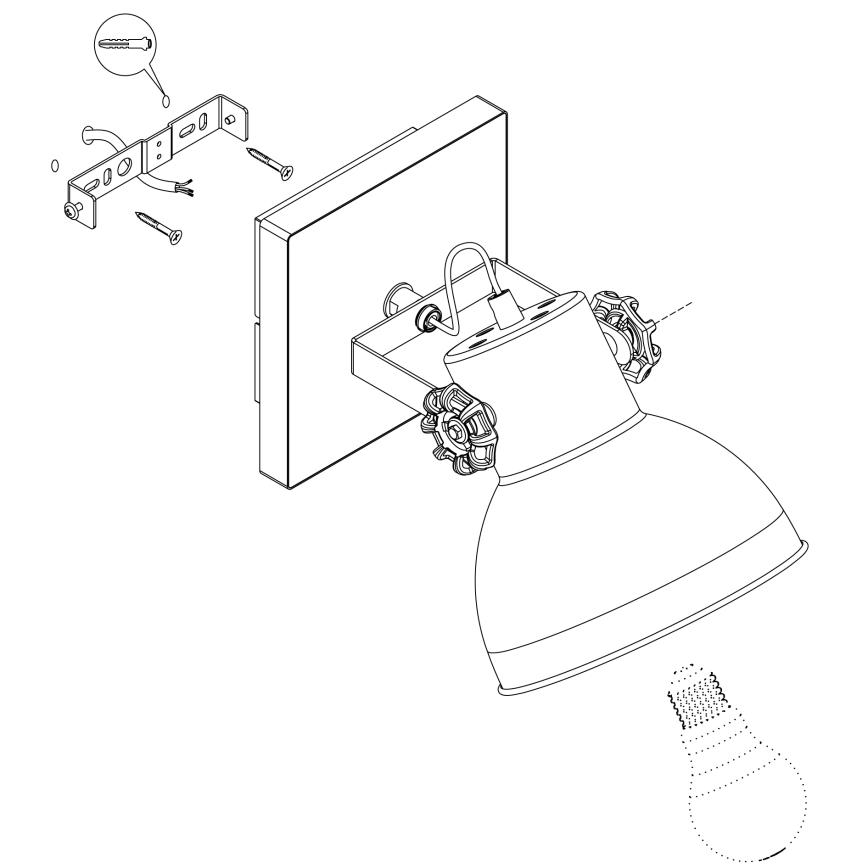 Eglo - Spotlámpa 1xE27/40W/230V