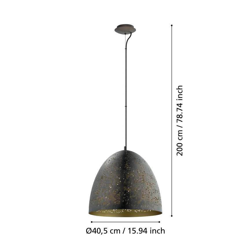 Eglo 49815 - SAFI függőlámpa 1xE27/60W