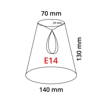 Eglo 49963 - Textil lámpaernyő VINTAGE E14 átm.14 cm
