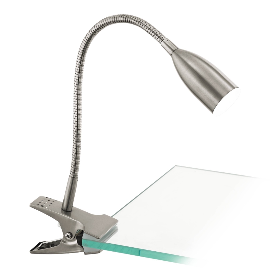 Eglo 54647 - LED Asztali lámpa csipesszel LED/4,5W/230V 3000K matt króm