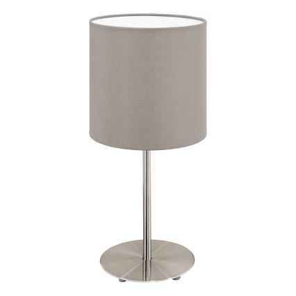 Eglo 54745 - Asztali lámpa ANADIA 1xE14/40W/230V taupe/matt króm