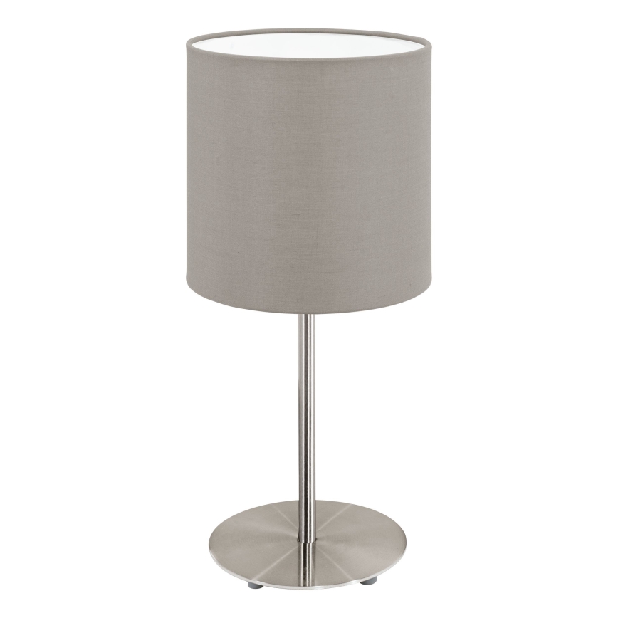 Eglo 54745 - Asztali lámpa ANADIA 1xE14/40W/230V taupe/matt króm