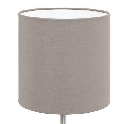 Eglo 54745 - Asztali lámpa ANADIA 1xE14/40W/230V taupe/matt króm